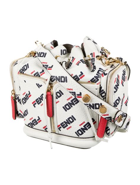 fendi fila collaboration|Fendi FILA bucket bag.